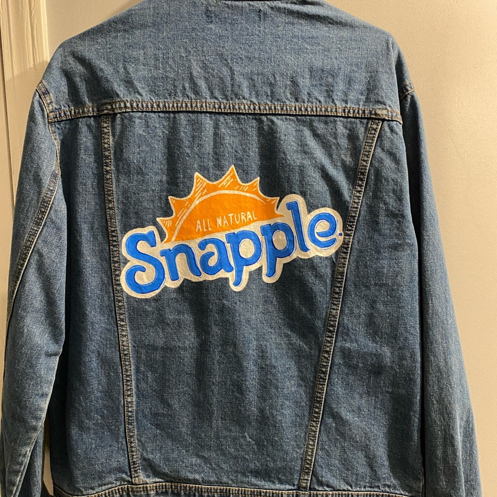 Custom Painted ‘Snapple’ Forever 21 Jean Jacket Size M